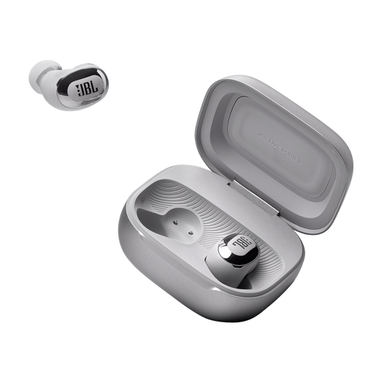 JBL Live Buds 3 - Silver - True wireless Noise Cancelling bud-type earbuds - Detailshot 9